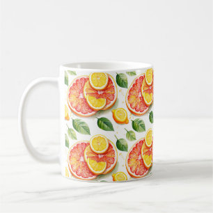 Grapefruit and Lemons Summer Vibes Coffee Mug