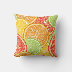 Grapefruit and orange abstract background. cushion