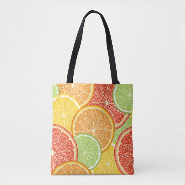 Grapefruit and orange abstract background. tote bag (Front)