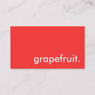 grapefruit. business card