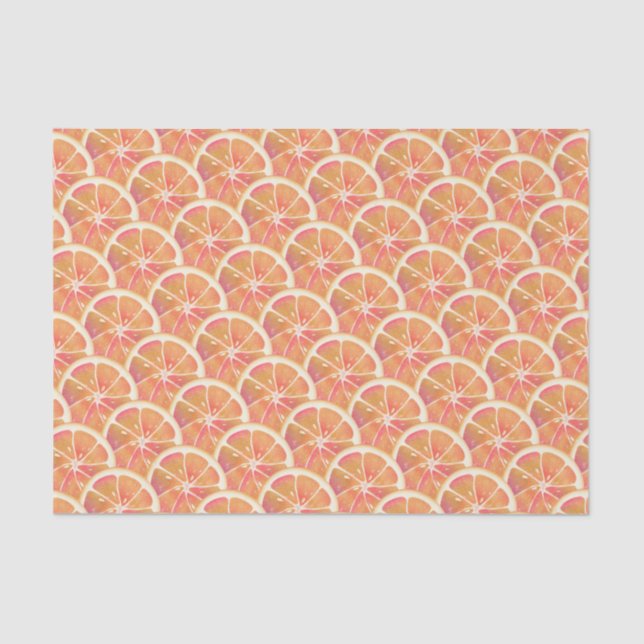 Grapefruit Citrus Fruit Tissue Paper (Front)