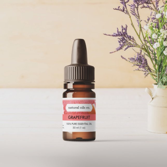 Grapefruit Essential Oils Fragrance Bottle Label (Creator Uploaded)