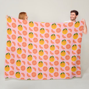 Grapefruit Fleece Blanket