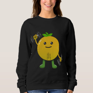 Grapefruit, Fruit Costume Workout Bodybuilding Lif Sweatshirt