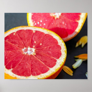 Grapefruit Fruit Photography Poster