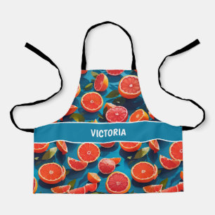 Grapefruit juicy Rainbow Custom Pattern Apron