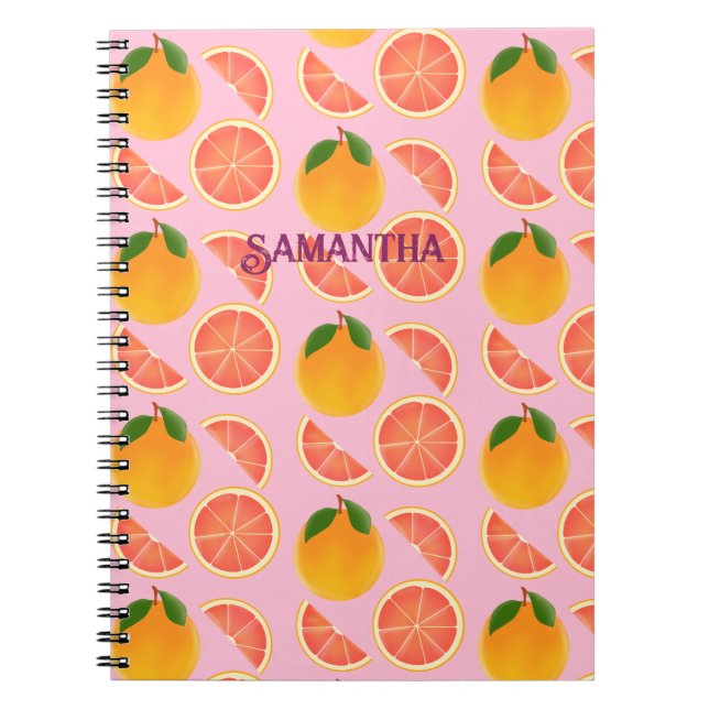 Grapefruit Notebook (Front)