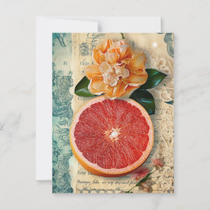 Grapefruit Postcard