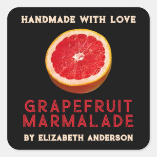 Grapefruit Product Square Sticker