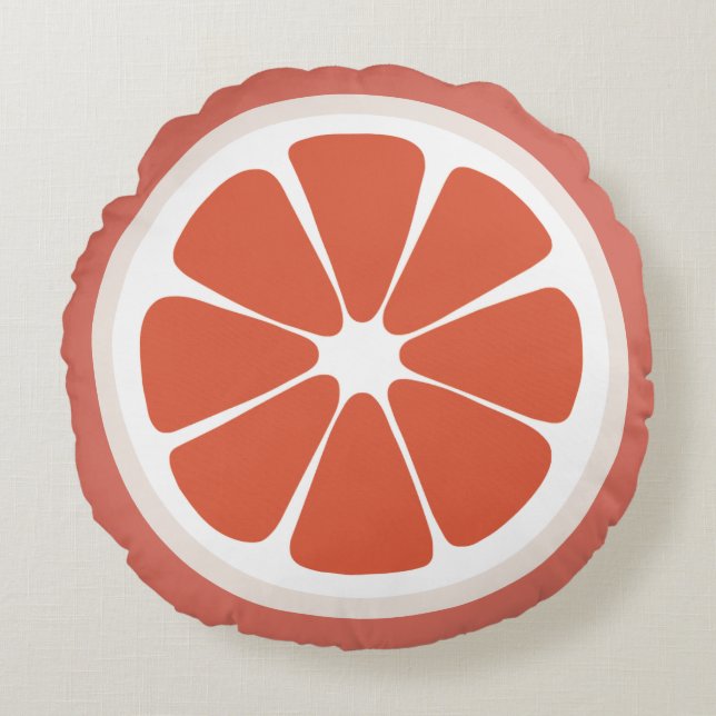 Grapefruit Slice Food Pillow (Front)