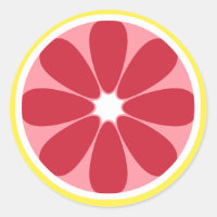 Grapefruit Slice Sticker