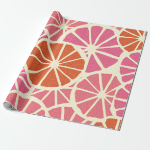 Grapefruit slices seamless pattern,fresh citrus ba wrapping paper