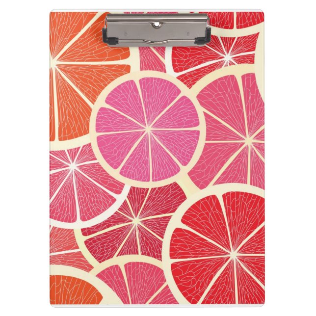 Grapefruit vintage background clipboard (Front)