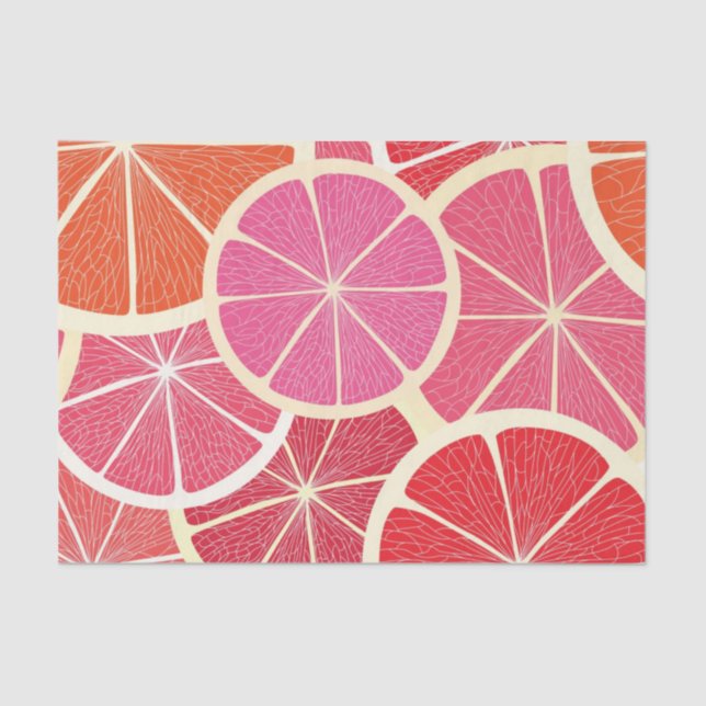 Grapefruit vintage background tissue paper (Front)