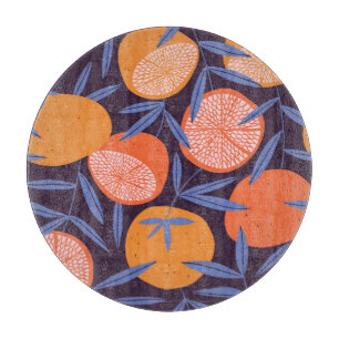 Grapefruit Vintage, Tropical Fruit Pattern. Cutting Board
