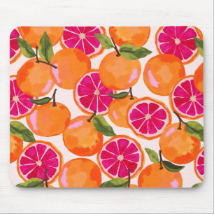 Grapefruit Watercolor Mouse Mat