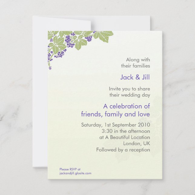 Grapes 4.25x5.5 invitation (Front)