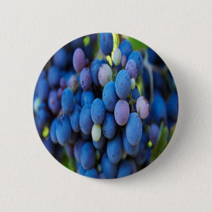 Grapes 6 Cm Round Badge