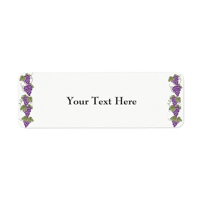 Grapes Address Labels (Front)