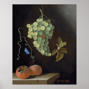 Grapes - Adriaen van Ostade Fine Art Poster
