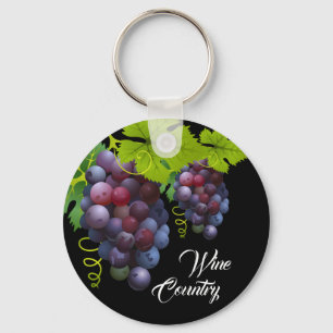 Grapes Aluminium Keychain