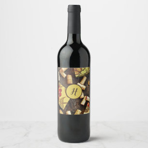 Grapes and Corks Artistic Wine Labels