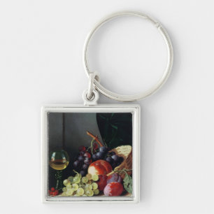 Grapes and plums key ring