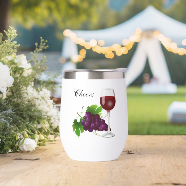 Grapes and Wine Glass Personalised (Wedding)