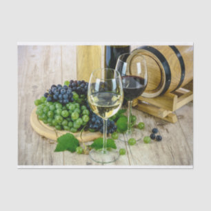 grapes and wine tissue paper