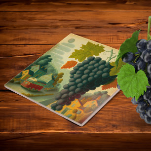 Grapes Are Important To The Village Tile
