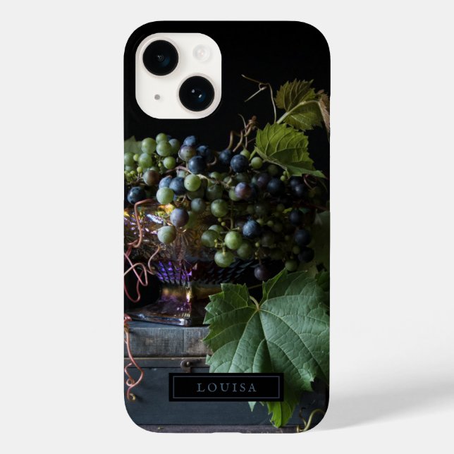 Grapes Botanical Still Life iPhone Case (Back)