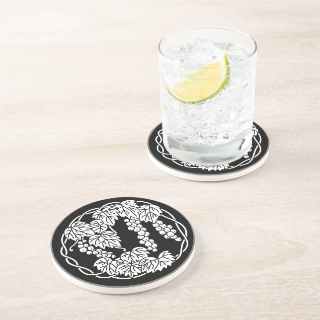 Grapes circle coaster (Side)