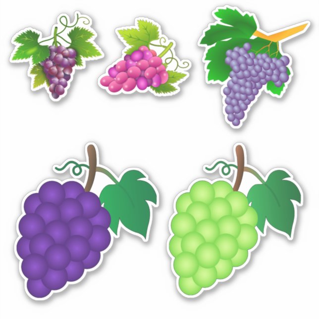 Grapes Decal Stickers (Front)