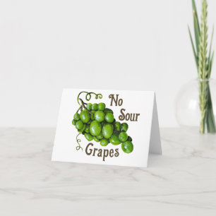 Grapes Folded Greeting Card