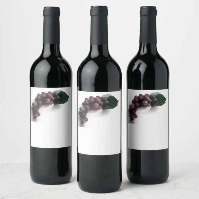 Grapes Food and Beverage Label Set (Bottles)