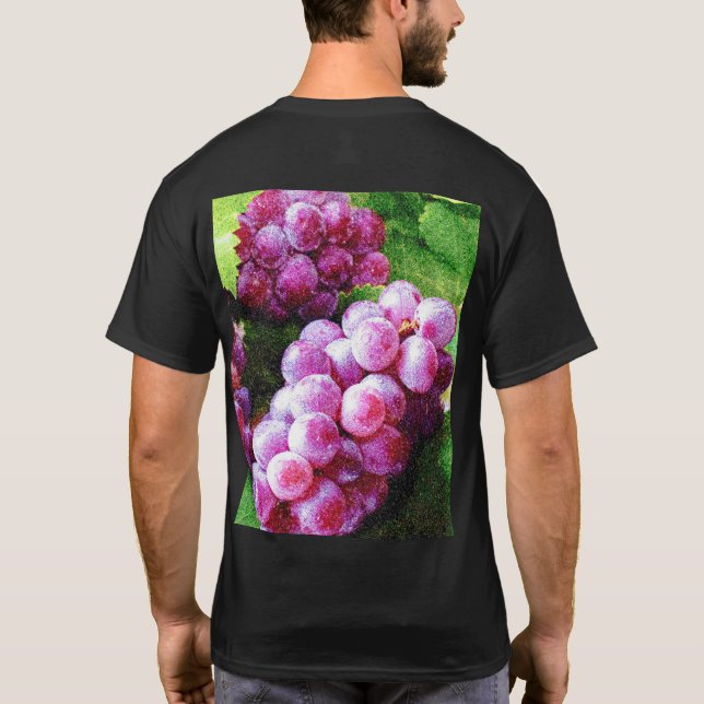 "Grapes Fruit Plant" Cute Photo. Buy Now T-Shirt (Back)