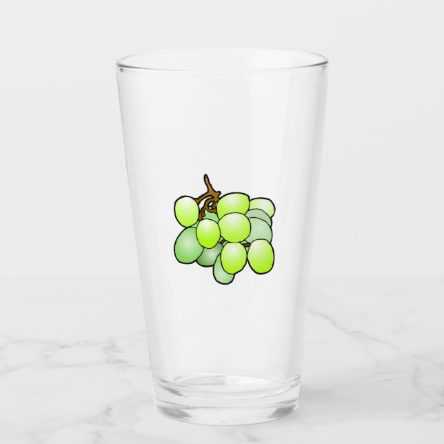 Grapes Glass Tumblers (Front)