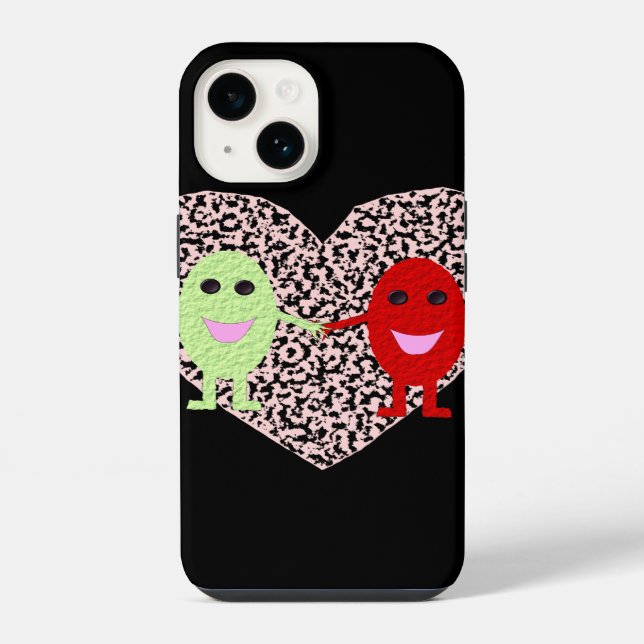 Grapes in Love iPhone Case (Back)