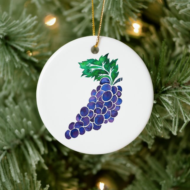 Grapes — Jesse Tree Keepsake Ornament (Tree)