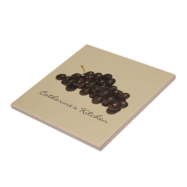 Grapes Kitchen Tile (Side)