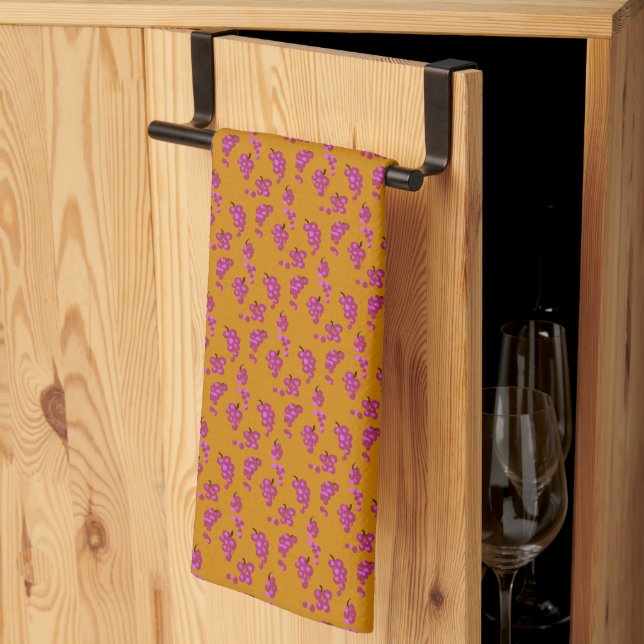 GRAPES kitchen towel | m3galleryStudio (Thirds Fold)