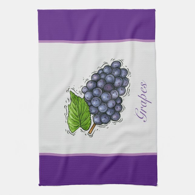 Grapes Kitchen Towels (Vertical)