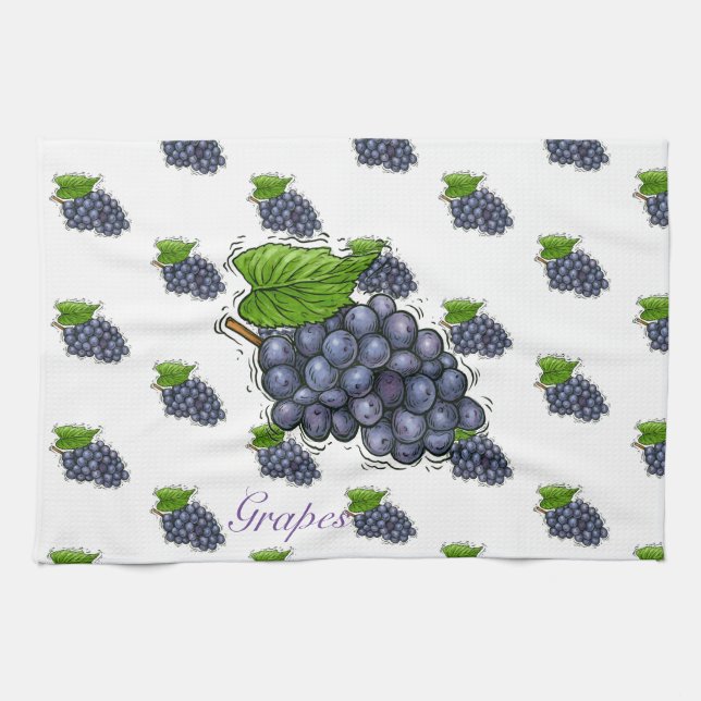 Grapes Kitchen Towels (Horizontal)