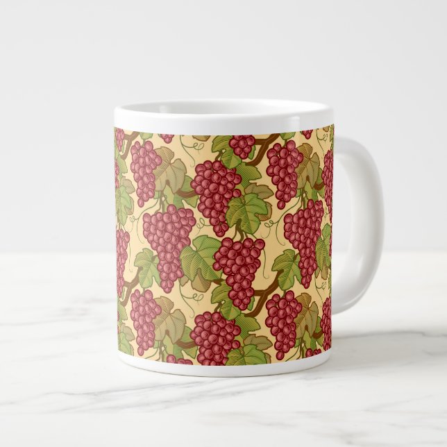 Grapes Large Coffee Mug (Front Right)