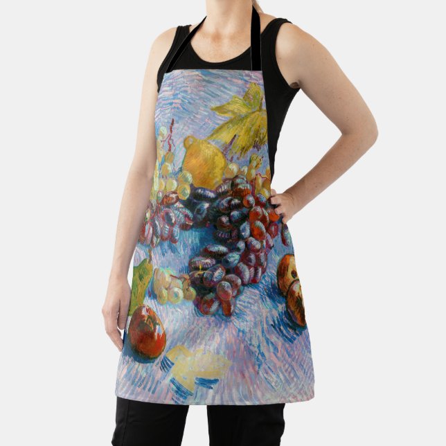 Grapes, Lemons, Pears, and Apples, Van Gogh Apron (Insitu)