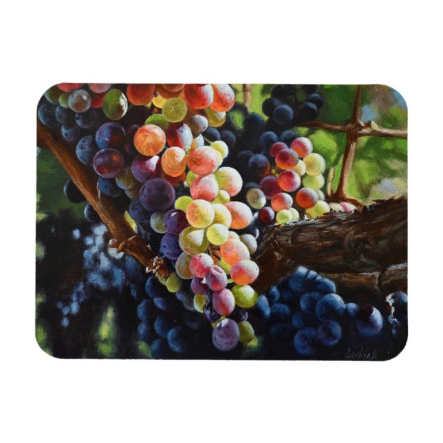 Grapes of Abundance for Wine Lovers & Wineries Magnet (Horizontal)