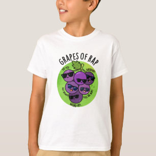 Grapes Of Rap Funny Fruit Pun  T-Shirt