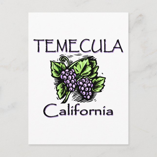 Grapes of Temecula Postcard (Front)