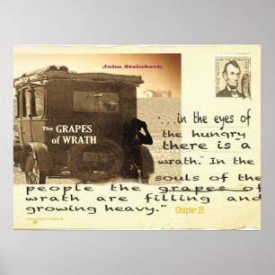 Grapes of Wrath image/text Poster