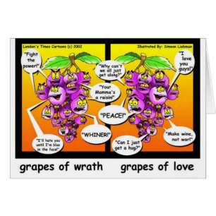Grapes Of Wrath, Love, & War Funny Gifts & Tees